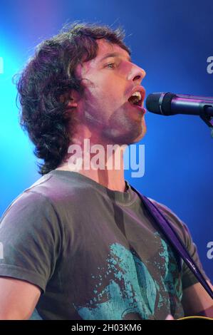 Turin Italien 2005-04-06 : Live-Konzert von James Blunt während der Festivalbar Stockfoto