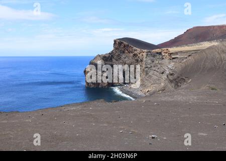 Capelinhos Vulkan, Faial Insel, Azoren Stockfoto