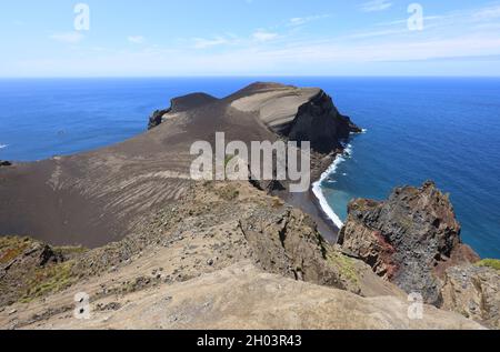 Capelinhos Vulkan, Faial Insel, Azoren Stockfoto