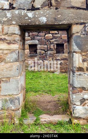 Choquequirao, eine der besten Inka-Ruinen in Peru. Choquequirao Inca Wanderweg in der Nähe von Machu Picchu. Cuzco Region in Peru Stockfoto