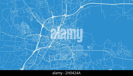 Städtischer Vektor-Stadtplan von Orebro, Schweden, Europa Stock Vektor
