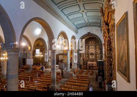 Die Kathedrale Santa Maria alias Catedral de Santa Maria in Faro, Algarve Stockfoto