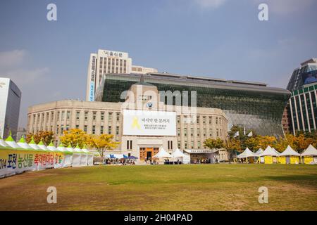 Seoul Plaza in Südkorea Stockfoto
