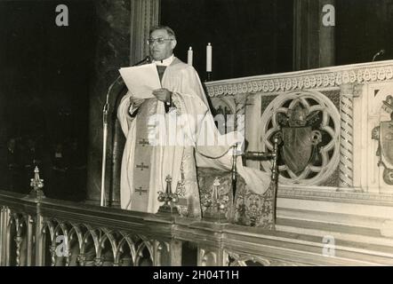 Italienische katholische Kirche Kardinal Ugo Poletti, 70er Jahre Stockfoto