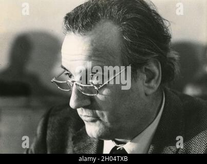 Der italienische Rechtsanwalt und Politiker Alfredo Biondi, 1980er Jahre Stockfoto