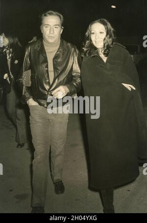 Der italienische Schauspieler und Komiker Ugo Tognazzi und die Schauspielerin Franca Bettoia, 1970er Jahre Stockfoto