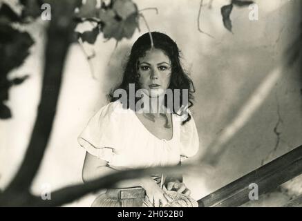 Italienische Schauspielerin und Sprecherin Ottavia Piccolo, 1970er Jahre Stockfoto