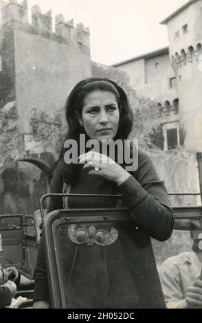 Die griechische Schauspielerin Irene Papas, 1989 Stockfoto