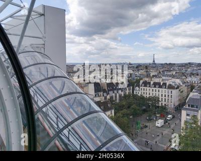 Paris, Frankreich, september 2021. Rückseite des Centre-Centre-Centre-Centre-Centre im Stadtzentrum von Paric Stockfoto