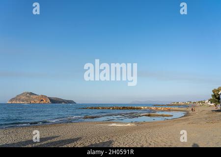 Troulakis Beach auf Kreta, Griechenland Stockfoto