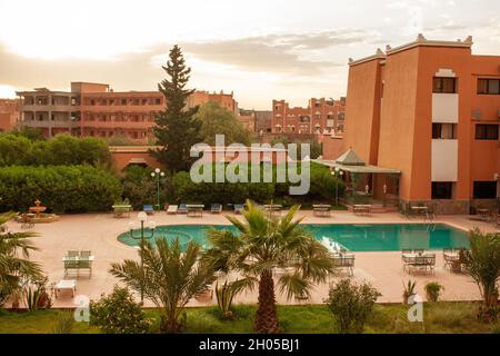 Resort Hotel im ländlichen Marokko Stockfoto