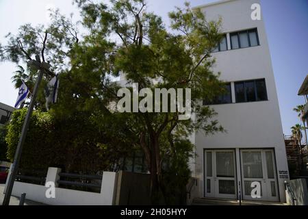 29 Idelson Street, Tel Aviv das Liebling Haus - The White City Center wurde von der Stadtverwaltung Tel Aviv-Yafo und der deutschen Regierung in einem gegründet Stockfoto