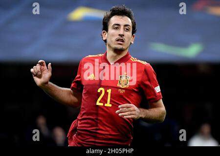 Mailand, Italien. Oktober 2021. Mikel Oyarzabal aus Spanien während des UEFA Nations League-Finalsspiels zwischen Spanien und Frankreich im San Siro-Stadion in Mailand (Italien), 10. Oktober 2021. Foto Andrea Staccioli/Insidefoto Kredit: Insidefoto srl/Alamy Live News Stockfoto