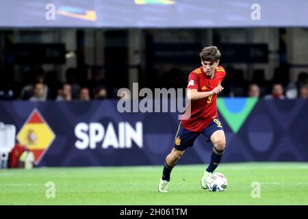Pablo Gavi aus Spanien in Aktion während des UEFA Nations League-Finalmatches zwischen Spanien und Frankreich . Stockfoto