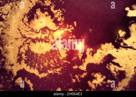 Marmorstruktur mit abstrakter Alkoholtinte aus Gold, Burgunder und Lila. Vektor leuchtenden Hintergrund mit Glitzer. Vorlage für Banner, Poster Design. Flüssige Kunst p Stock Vektor