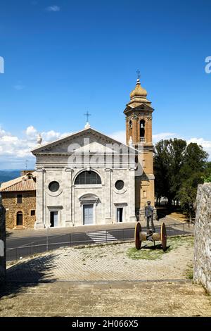 Montalcino Val d'Orcia Toskana Italien. Chiesa della Madonna del Soccorso Stockfoto