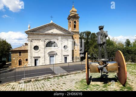 Montalcino Val d'Orcia Toskana Italien. Chiesa della Madonna del Soccorso Stockfoto