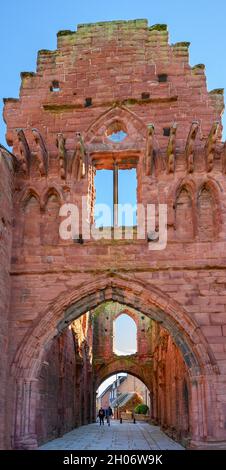 Arbroath Abbey, Arbroath, Schottland, Großbritannien Stockfoto