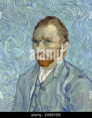 Vincent van Gogh Selbstporträt (1889. Stockfoto