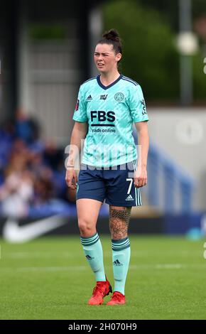 Kington upon Thames, England, 10. Oktober 2021. Natasha Flint aus Leicester City während des Spiels der FA Women’s Super League in Kingsmeadow, Kington upon Thames. Bildnachweis sollte lauten: David Klein / Sportimage Stockfoto