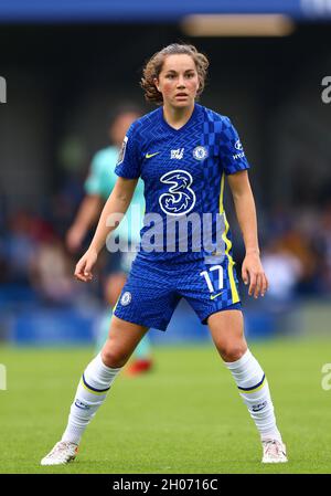 Kington upon Thames, England, 10. Oktober 2021. Jessie Fleming von Chelsea während des Spiels der FA Women’s Super League in Kingsmeadow, Kington upon Thames. Bildnachweis sollte lauten: David Klein / Sportimage Stockfoto