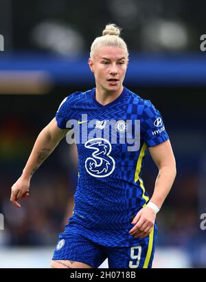 Kington upon Thames, England, 10. Oktober 2021. Bethany England von Chelsea während des Spiels der FA Women’s Super League in Kingsmeadow, Kington upon Thames. Bildnachweis sollte lauten: David Klein / Sportimage Stockfoto