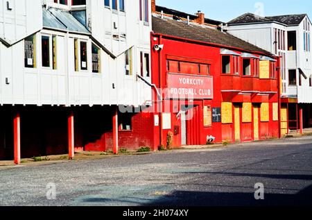 Old York City Football Club, Bootham Crescent Stockfoto