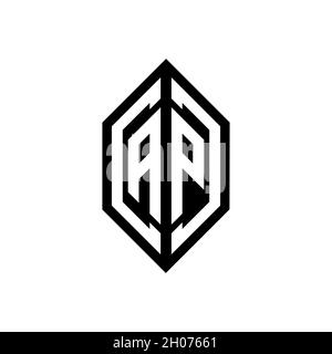 AP Monogram Logo geometrische Initiale mit Flügel Form Design-Vorlage. Flügel Initial Logo Design isoliert in schwarzem Hintergrund Stock Vektor