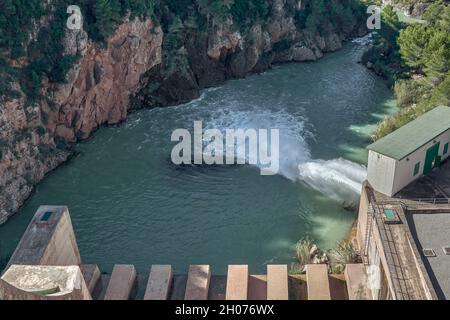 Der Sichar-Stausee in Ribesalbes, Provinz Castellon, Spanien, Europa Stockfoto