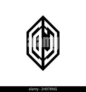 PB Monogram Logo geometrische Initiale mit Design-Vorlage in Flügelform. Flügel Initial Logo Design isoliert in schwarzem Hintergrund Stock Vektor