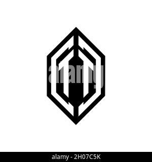 TT-Logo mit geometrischer Form Vektor Monogramm Design-Vorlage auf weißem Hintergrund isoliert Stock Vektor