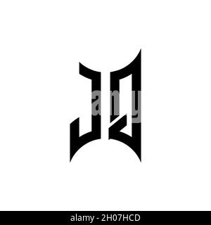 IP Monogram – Vorlage für geometrische Formen. Monogram Initial Design Vector auf isoliertem Hintergrund Stock Vektor