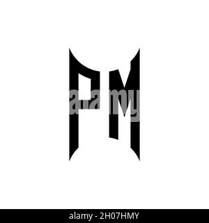 OL Monogram – Vorlage für geometrische Formen. Monogram Initial Design Vector auf isoliertem Hintergrund Stock Vektor