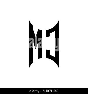 LC Monogram – Vorlage für geometrische Formen. Monogram Initial Design Vector auf isoliertem Hintergrund Stock Vektor