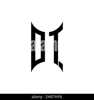 NS Monogram – Vorlage für geometrische Formen. Monogram Initial Design Vector auf isoliertem Hintergrund Stock Vektor