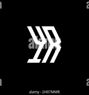 YR Monogram – Vorlage für geometrische Formen. Monogram Initial Design Vector auf isoliertem Hintergrund Stock Vektor