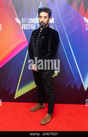 Ray Panthaki kommt zur britischen Premiere von „Boiling Point“ im Londoner Kino Odeon Luxe West End während des BFI London Film Festival. Bilddatum: Montag, 11. Oktober 2021. Stockfoto
