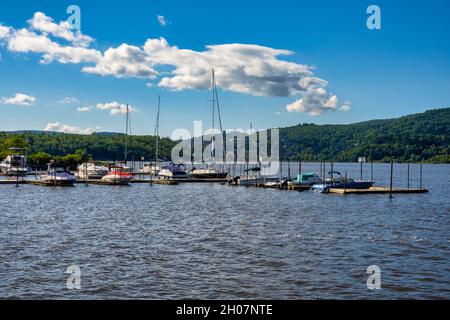 Cold Spring ist ein historisches Dorf am Hudson River im US-Bundesstaat New York Stockfoto