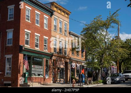 Cold Spring ist ein historisches Dorf am Hudson River im US-Bundesstaat New York Stockfoto