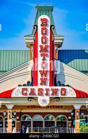 Das Boomtown Casino ist am 9. Oktober 2021 in Biloxi, Mississippi, abgebildet. Boomtown Biloxi in Back Bay Biloxi gehört Penn National Gaming. Stockfoto