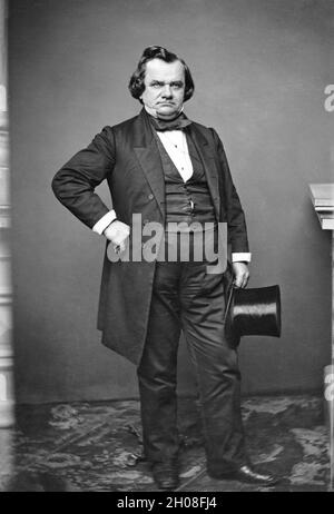 Stephen A. Douglas (1813-1861), amerikanischer Politiker, US-Senator aus Illinois 1847-1861, Mathew Brady Studio, 1860 Stockfoto