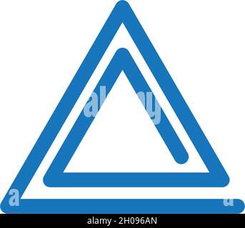 Vektor-Vorlage für Dreiecklogos Stock Vektor