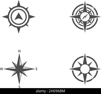 Kompass Logo Vorlage Vektor icon Abbildung design Stock Vektor