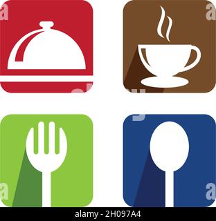 Restaurant Logo Vektor ilustration Design Stock Vektor
