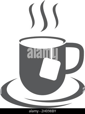 Vorlage für Vektorsymbole für das Tee-Logo Stock Vektor