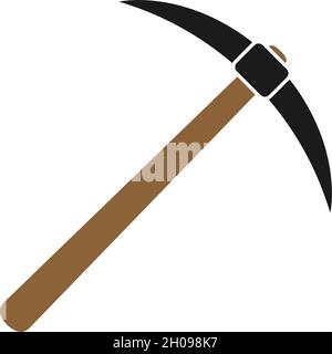 Pickaxe Symbol Design Vorlage Illustration isoliert Vektor Stock Vektor