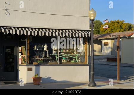 Downtown San Juan Bautista, CA Stockfoto