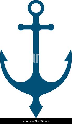Anker Symbol Vorlage Vektorgrafik Stock Vektor