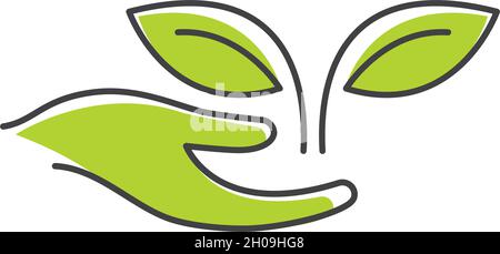 Vektor für Eco Care-Logo-Vorlagen Stock Vektor