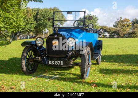 1917 1900er Blue Buick Tourer bei Southport Classic und Speed 2021, Victoria Park, Southport, Großbritannien Stockfoto